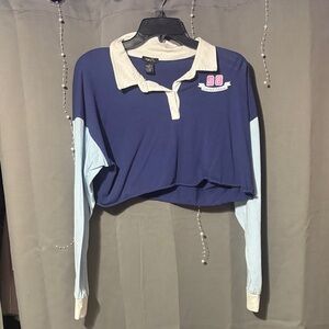 long-sleeve crop top tee "98 Limited Edition"